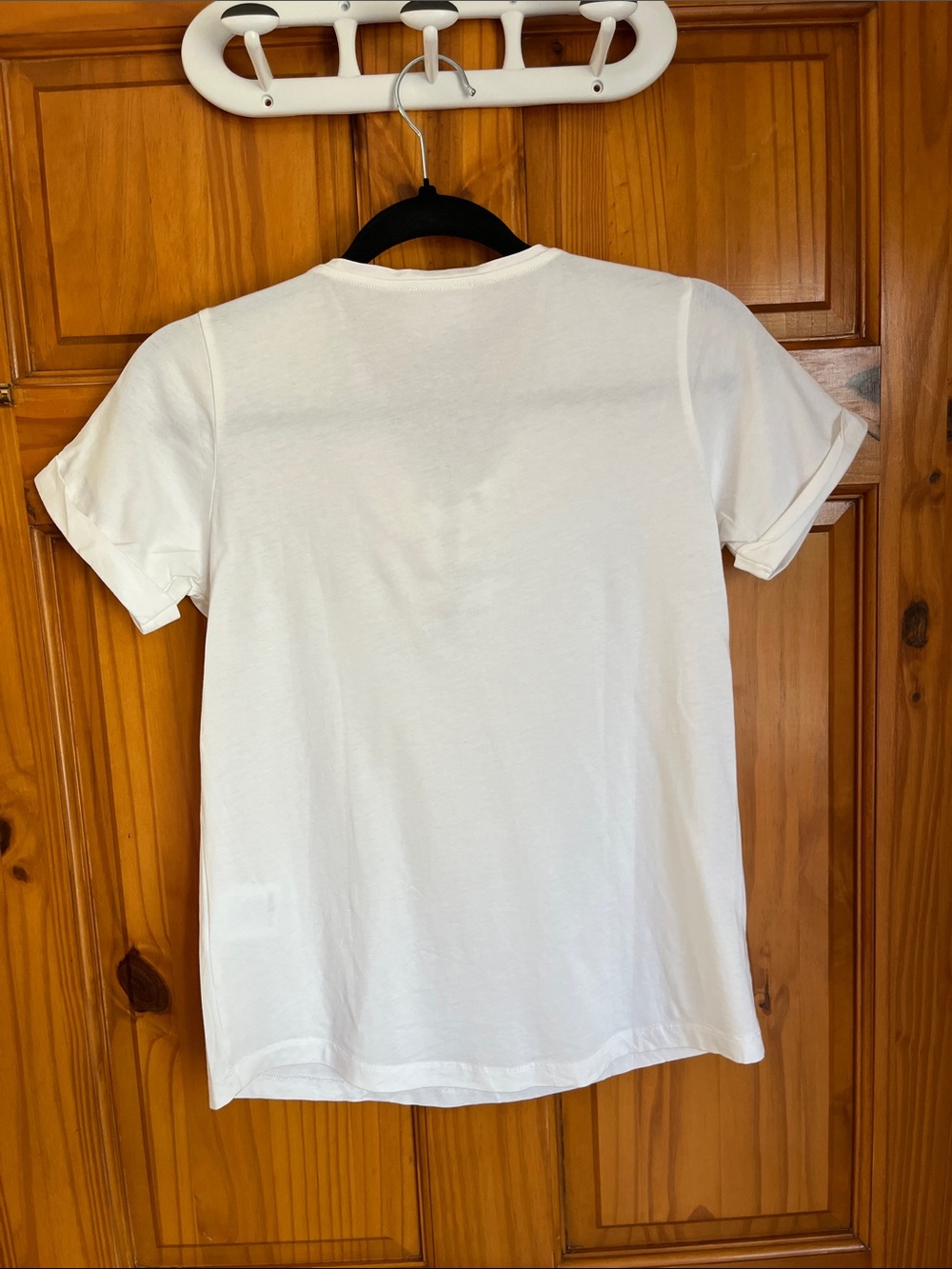Sezane White Lace-Up Short Sleeve Cotton Tee - Picture 3 of 6